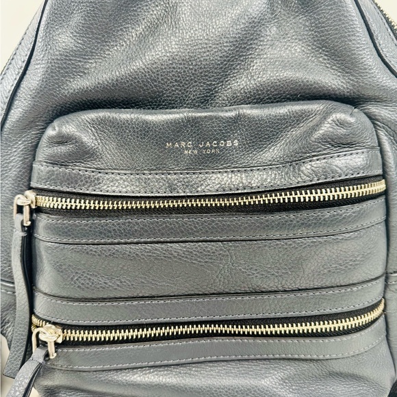 Marc Jacob's Navy Leather Moto Backpack - Picture 6 of 7